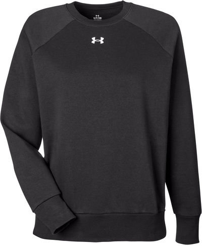 Am image of a Custom Under Armour Ladies Rival Fleece Sweatshirt in Black!