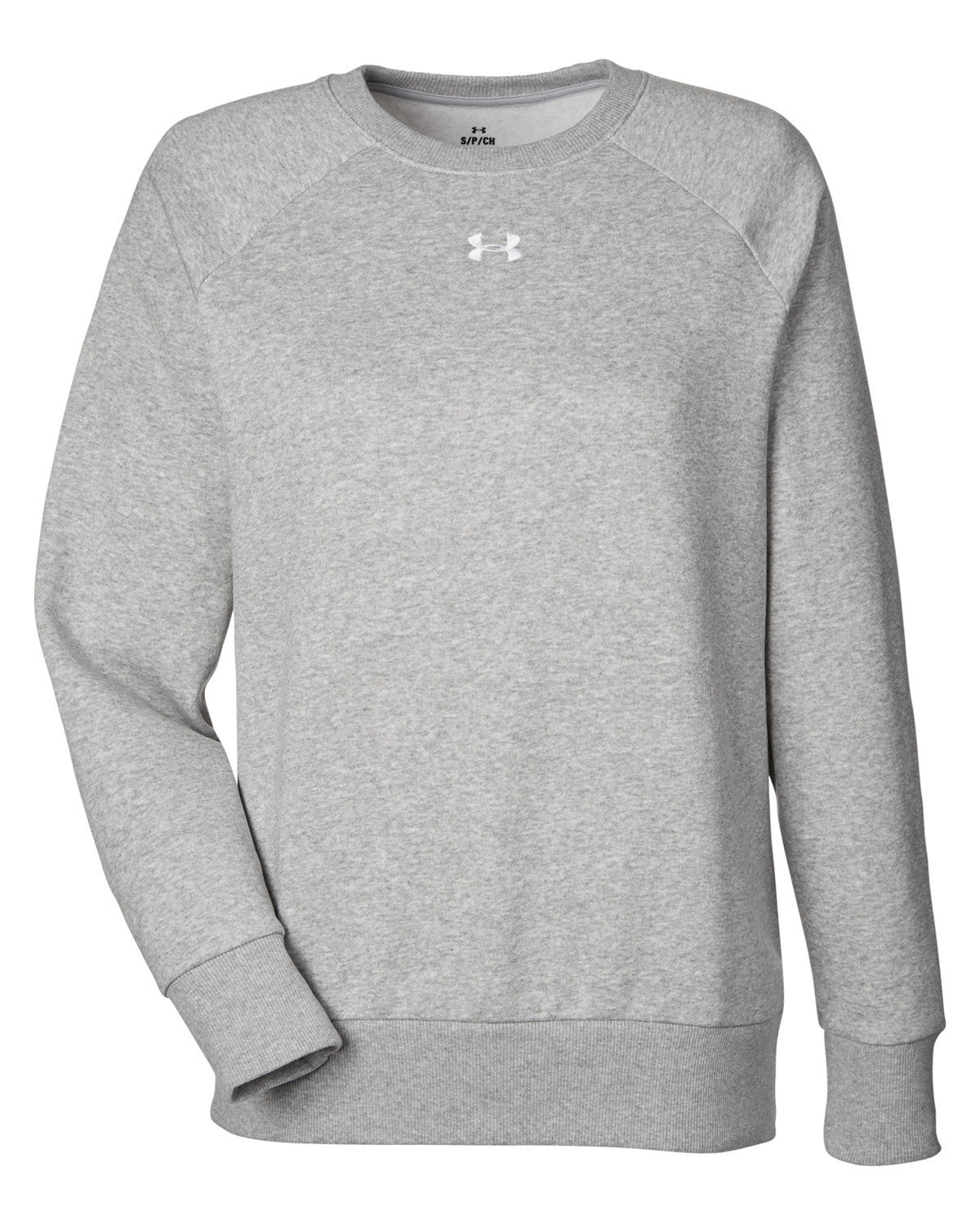 Under Armour Ladies Rival Fleece Sweatshirt in Grey