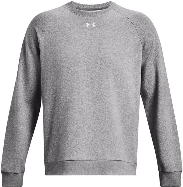 Am image of a Custom Under Armour Mens Rival Fleece Sweatshirt in Grey!