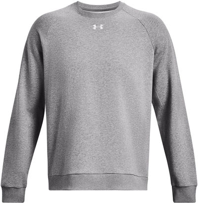 Am image of a Custom Under Armour Mens Rival Fleece Sweatshirt in Grey!