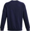 Am image of a Custom Under Armour Mens Rival Fleece Sweatshirt in Mid Navy!