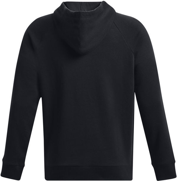 Am image of a Custom Under Armour Mens Rival Fleece Hooded Sweatshirt in Black!