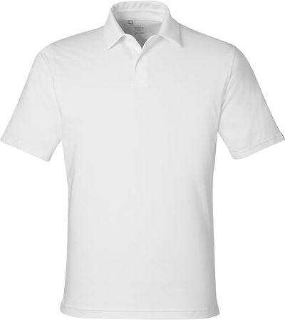 Am image of a Custom Under Armour Mens Recycled Polo in White!