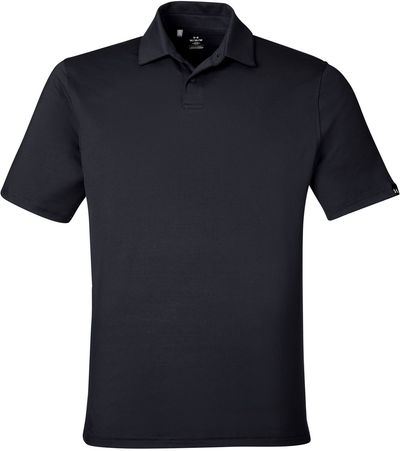 Am image of a Custom Under Armour Mens Recycled Polo in Black!