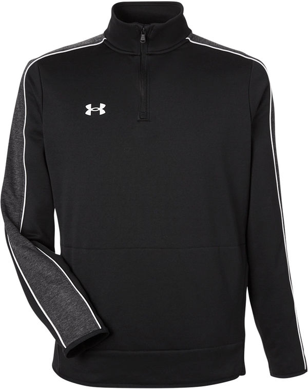 Am image of a Custom Under Armour Mens Command Quarter Zip in Black!