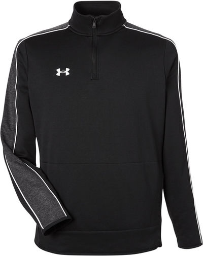 Am image of a Custom Under Armour Mens Command Quarter Zip in Black!