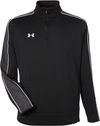 Am image of a Custom Under Armour Mens Command Quarter Zip in Black!