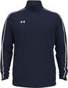Am image of a Custom Under Armour Mens Command Quarter Zip in Mid Navy!