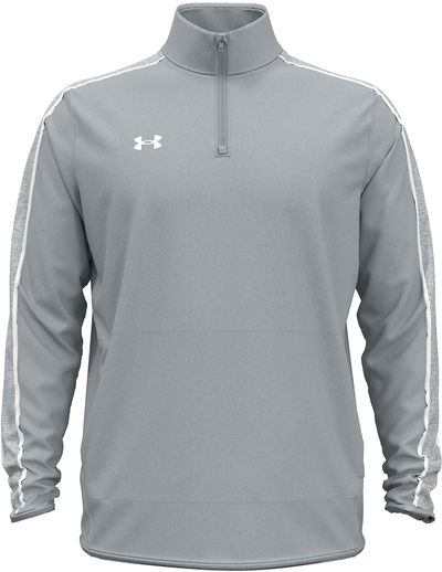 Am image of a Custom Under Armour Mens Command Quarter Zip in Grey!