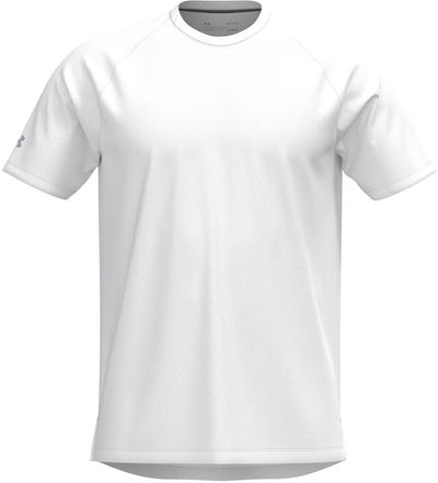 Am image of a Custom Under Armour Mens Athletic Raglan Shirt in White/Black!