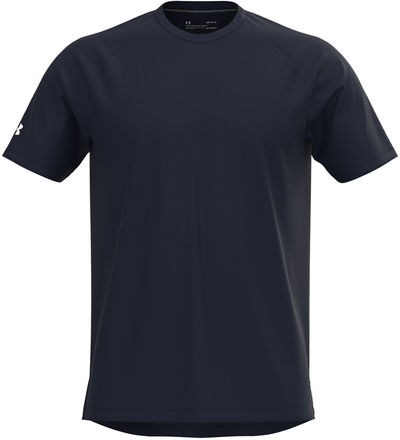 Am image of a Custom Under Armour Mens Athletic Raglan Shirt in Midnight Navy!