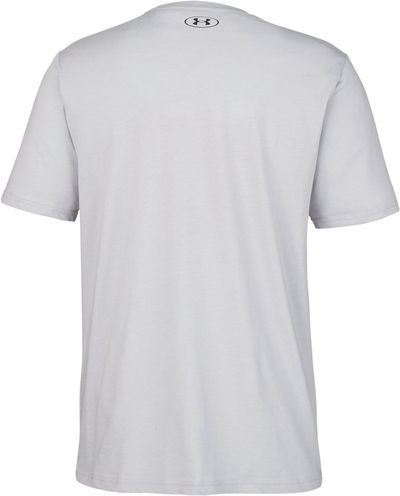 Am image of a Custom Under Armour Mens Athletic Raglan Shirt in Mod Grey Medium Heather!