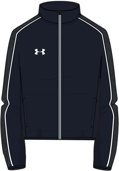 Am image of a Custom Under Armour Ladies Command Full Zip in Navy!