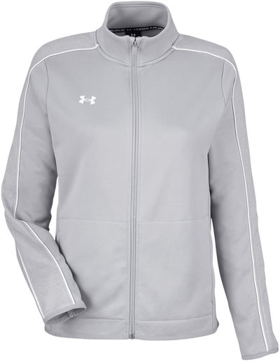 Am image of a Custom Under Armour Ladies Command Full Zip in Grey!
