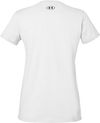 Am image of a Custom Under Armour Ladies Athletic Raglan T Shirt in White/Black!