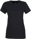 Am image of a Custom Under Armour Ladies Athletic Raglan T Shirt in Black/white!
