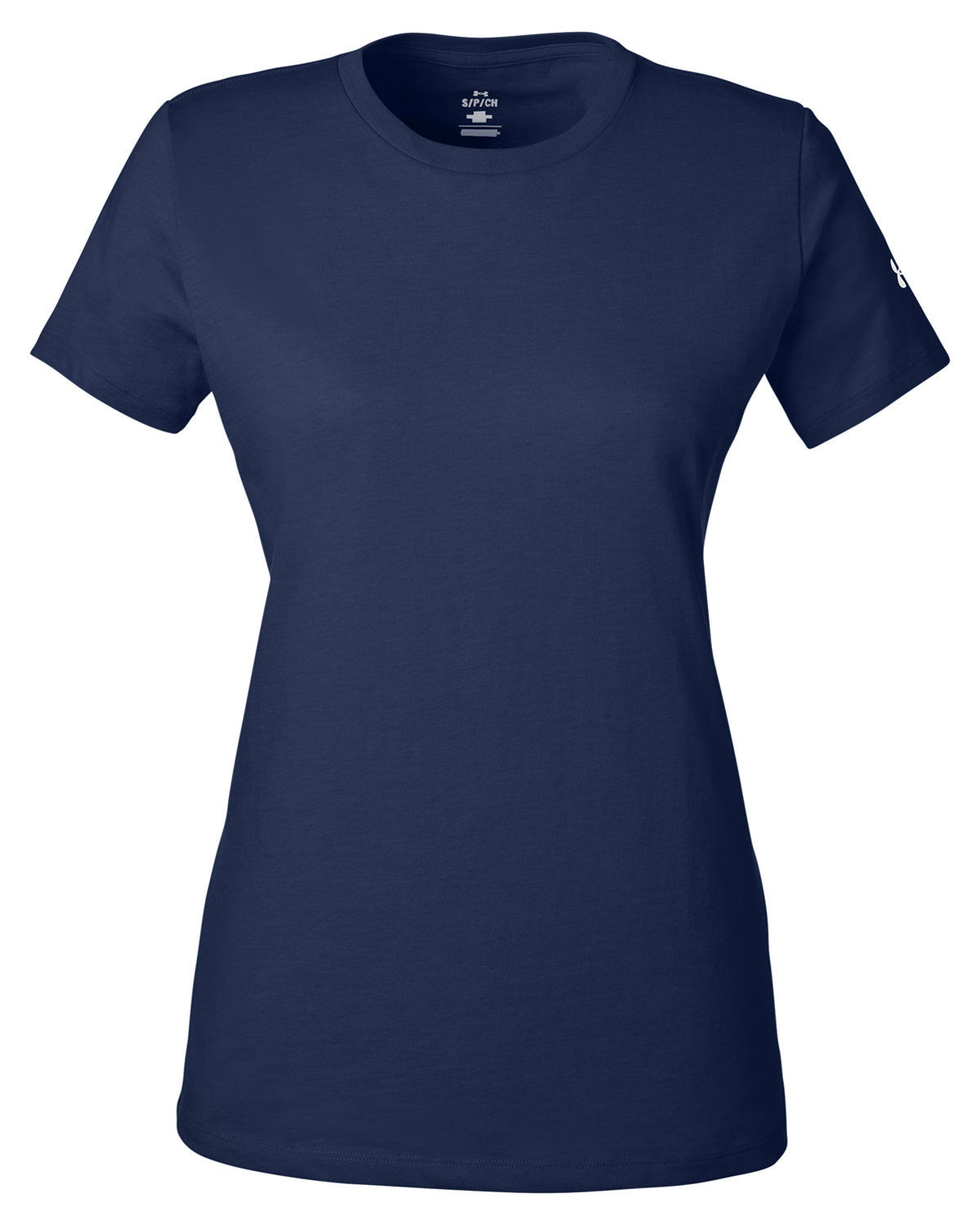 Under Armour Ladies Athletic Raglan T Shirt in Midnight Navy/White