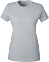 Am image of a Custom Under Armour Ladies Athletic Raglan T Shirt in Mod Grey Medium Heather/Black!
