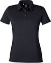 Am image of a Custom Under Armour Ladies Recycled Polo in Black!