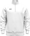 Am image of a Custom Under Armour Mens Rival Fleece Quarter Zip in White!