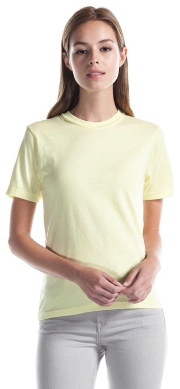 Am image of a Custom Jerico Fine Jersey TShirt in Yellow!