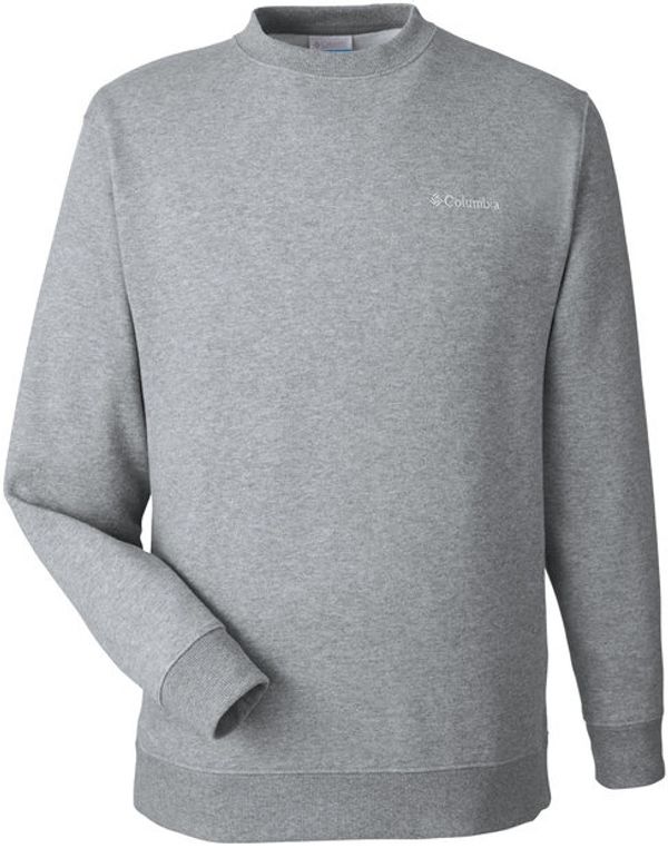 Am image of a Custom Columbia Men's Hart Mountain Sweater in Charcoal Heather!