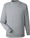 Am image of a Custom Columbia Men's Hart Mountain Sweater in Charcoal Heather!