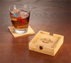 An image of a Custom FSC Bamboo Coaster Set!