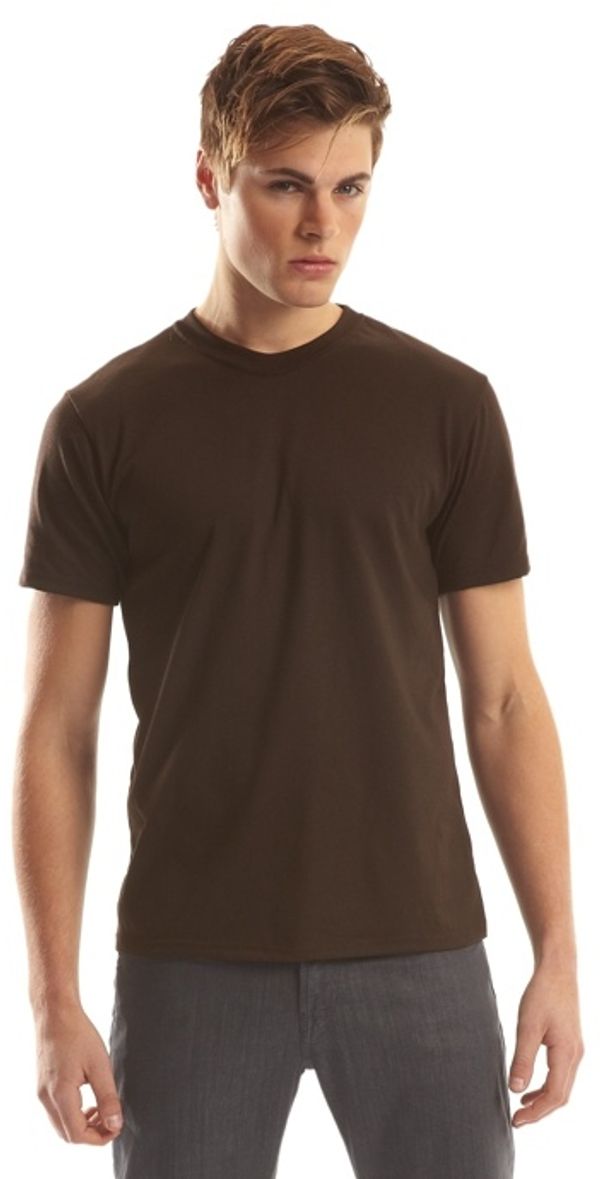 Am image of a Custom Jerico Fine Jersey TShirt in Chocolate!