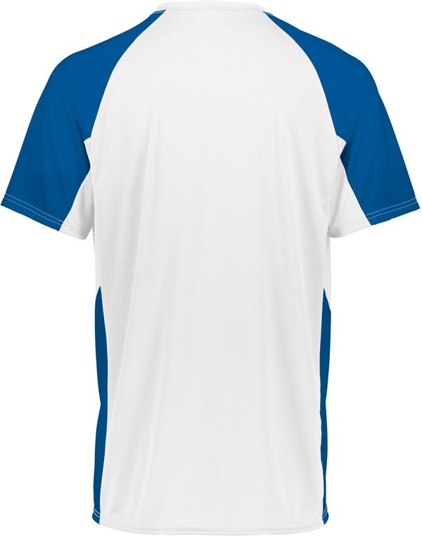 Am image of a Custom Augusta Cutter Jersey in White/Royal!