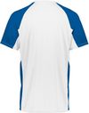 Am image of a Custom Augusta Cutter Jersey in White/Royal!