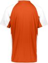 Am image of a Custom Augusta Youth Cutter Jersey in Orange/White!