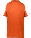 Am image of a Custom Augusta Youth Cutter Jersey in Orange/White!
