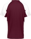 Am image of a Custom Augusta Youth Cutter Jersey in Maroon/White!