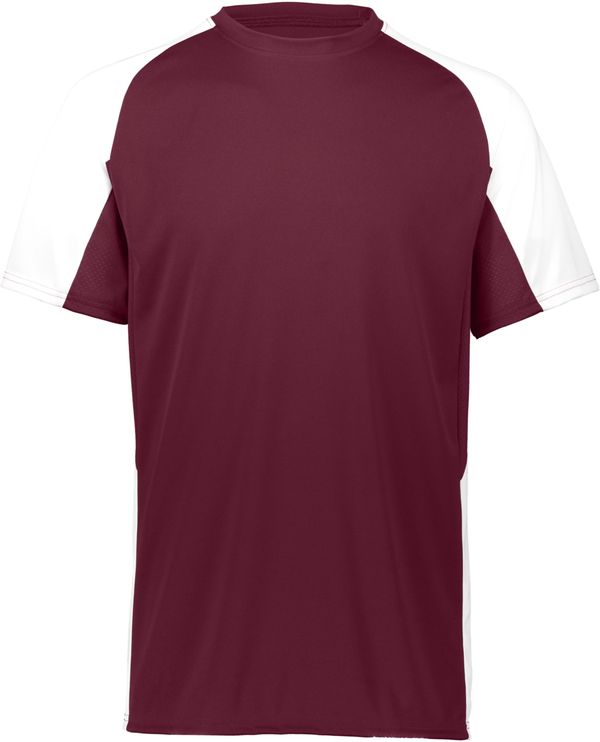 Am image of a Custom Augusta Cutter Jersey in Maroon/White!