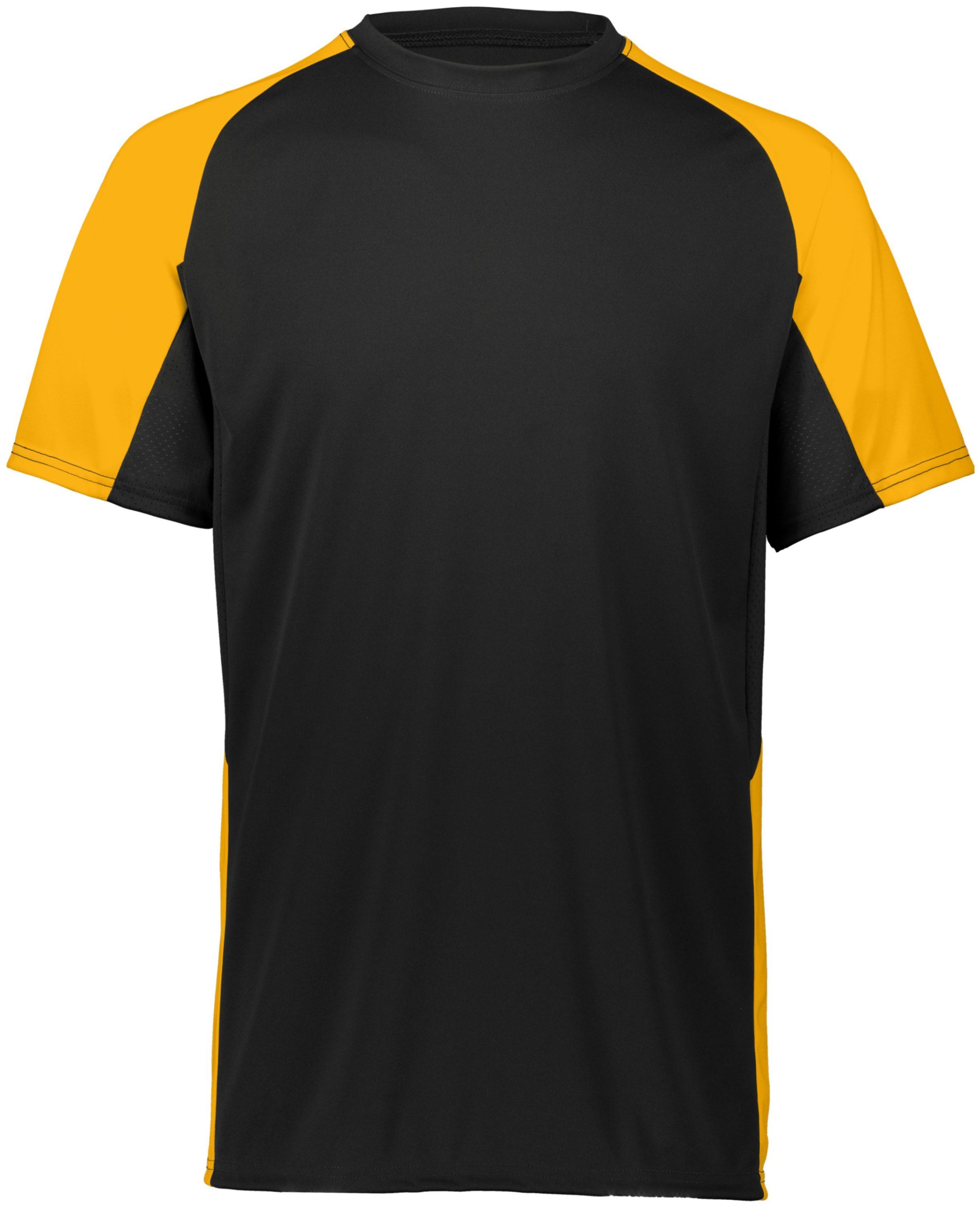 Augusta Cutter Jersey in Black/Gold