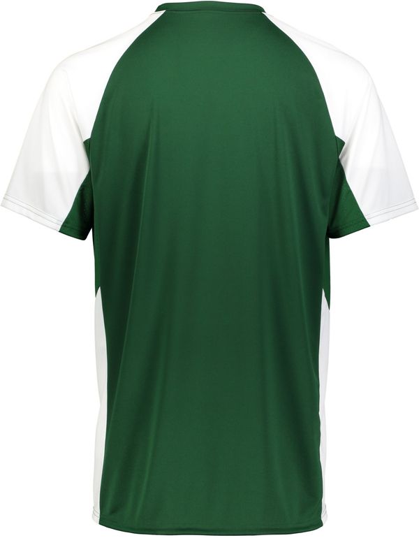 Am image of a Custom Augusta Youth Cutter Jersey in Dark Green/White!