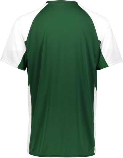 Am image of a Custom Augusta Youth Cutter Jersey in Dark Green/White!