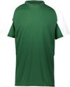 Am image of a Custom Augusta Cutter Jersey in Dark Green/White!