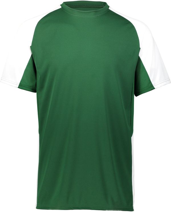 Am image of a Custom Augusta Youth Cutter Jersey in Dark Green/White!