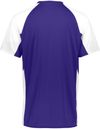 Am image of a Custom Augusta Cutter Jersey in Purple/White!