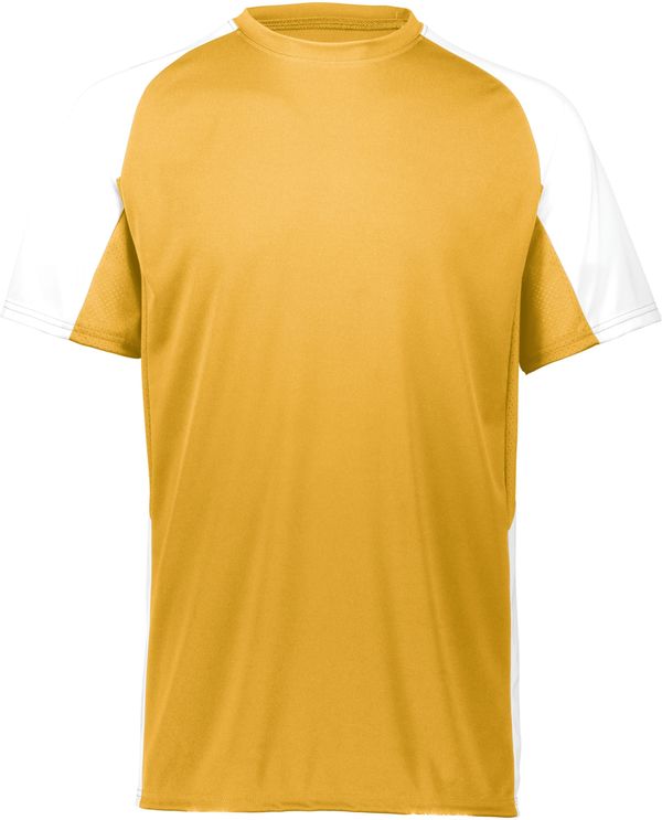 Am image of a Custom Augusta Cutter Jersey in Athletic Gold/White!