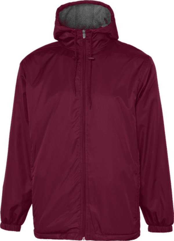 Am image of a Custom Champion Youth Stadium Jacket in Maroon!