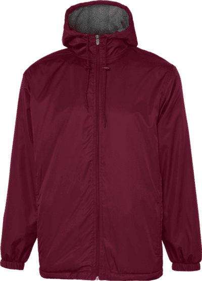 Am image of a Custom Champion Youth Stadium Jacket in Maroon!