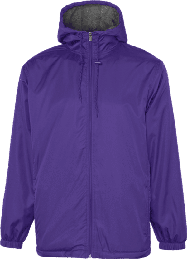 Am image of a Custom Champion Youth Stadium Jacket in Purple!