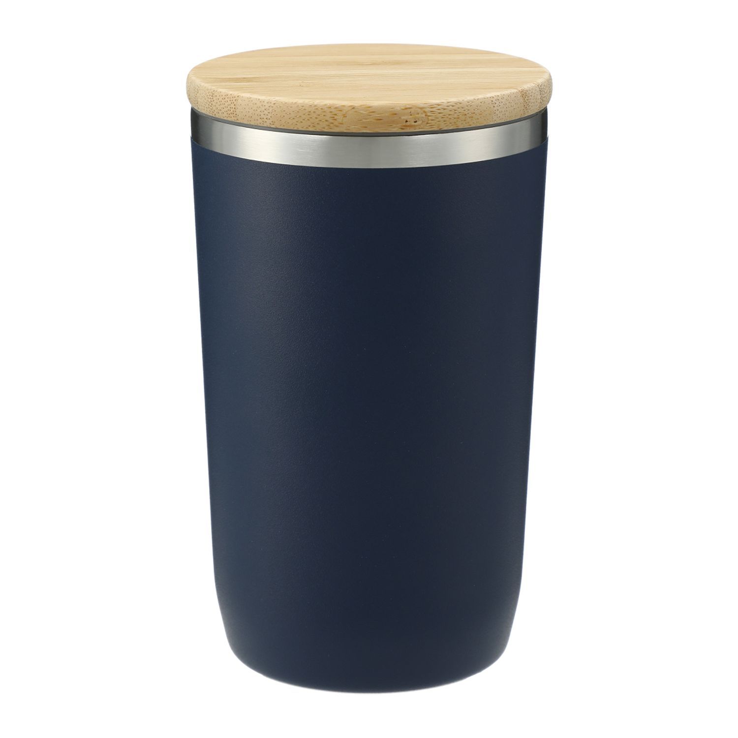 Brees Copper Vacuum Tumbler with Bamboo Lid in Navy