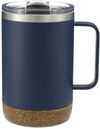 Am image of a Custom Valhalla Copper Vacuum Insulated Camp Mug 14oz in Navy!
