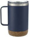 Am image of a Custom Valhalla Copper Vacuum Insulated Camp Mug 14oz in Navy!