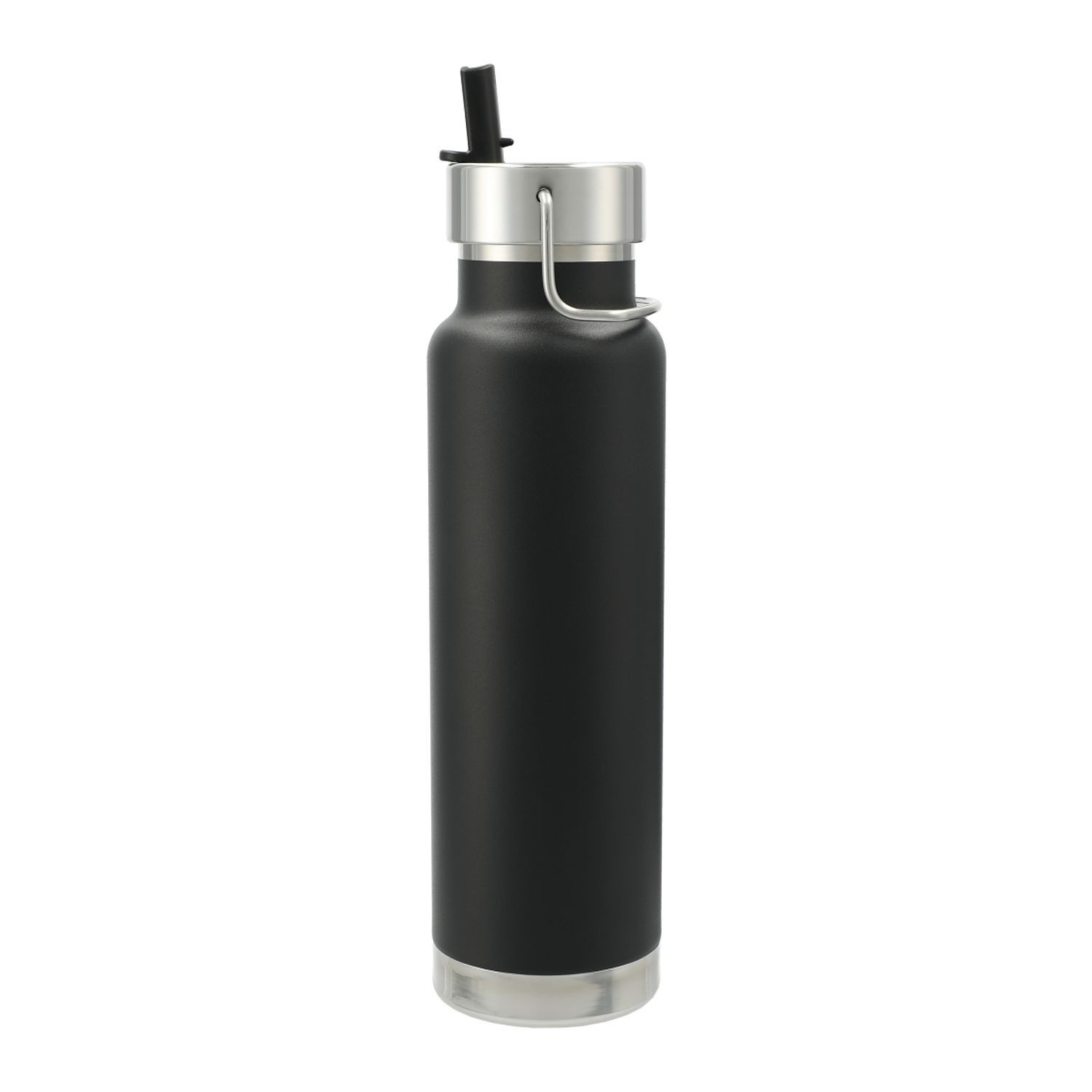 Thor Copper Vacuum Insulated Bottle 25oz Straw Lid in Black