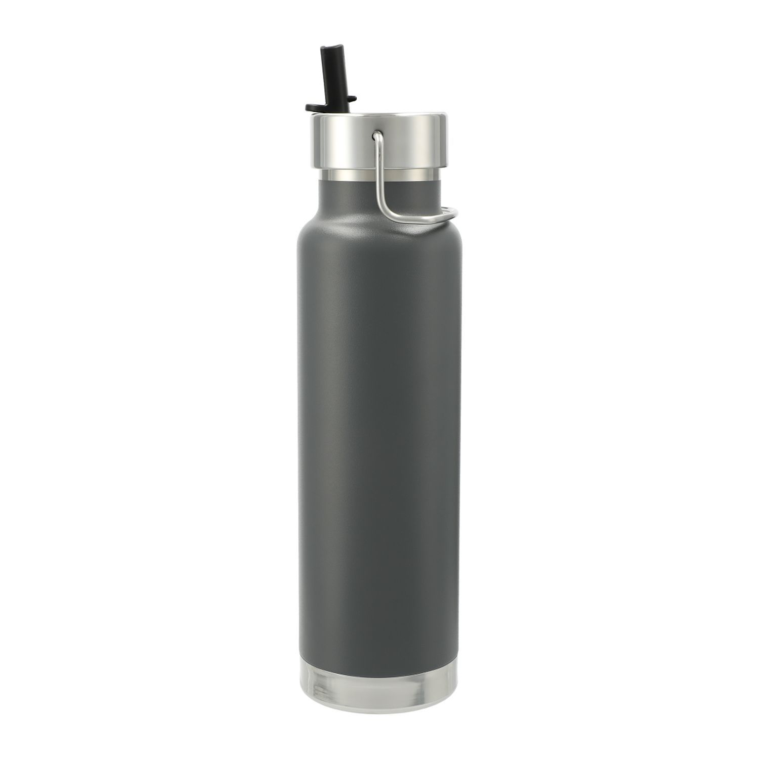 Thor Copper Vacuum Insulated Bottle 25oz Straw Lid in Gray